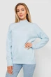 Свитер женский шерстяной, цвет светло-голубой, 244R0390, L-XL - изображение 1