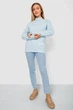 Свитер женский шерстяной, цвет светло-голубой, 244R0390, L-XL - изображение 2