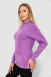 Светр жіночий вовняний колір бузковий розмір L-XL 244R0390 - изображение 3