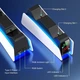 Станция для PlayStation 5 PS5 DualSense на 2 геймпада с LED RGB подсветкой Белый (52110305) - изображение 9
