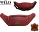 Кожаная сумка на пояс Always Wild WB-01-18562 красная - изображение 11