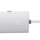 Хаб конвертер разветвитель Baseus Lite Series 4-Port Adapter USB-A to 4 USB 3.0 белый WKQX030102 - изображение 6