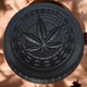 Гриндер для подрібнення тютюну Grinder Hemp Leaf Sheet Black - зображення 2