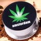 Гриндер для измельчения табака Grinder Amsterdam Silver Black Green - изображение 1