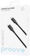 Кабель Proove Striped Silicone Type-C to Lightning 1 м Black (577240001) - изображение 2