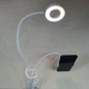 Кольцевая LED лампа-прищепка 9 см Professional Live Streem LS-0066 с гибким креплением 50см для телефона -GKL-9-White. - изображение 5