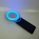 Кольцевая LED селфи-лампа прищепка с зеркалом для телефона и планшета RPG 11см Selfie Ring Light -A4S-Blue. - изображение 12