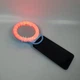 Кольцевая LED селфи-лампа прищепка с зеркалом для телефона и планшета RPG 11см Selfie Ring Light -A4S-Blue. - изображение 13