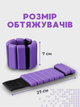 Утяжелители браслеты (500 гр) утяжелители для рук и ног с силиконовым покрытием фиолетовые FI-0709 - изображение 2