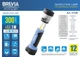 Ліхтар LED інспекційний телескопічний Brevia 3W COB+1W LED+8LED 300lm 2000mAh адаптер AC 220 STM00895 - зображення 5