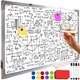 Магнітна дошка для маркерів 60x90 см Maaleo 24326 - изображение 1