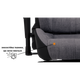 Геймерське крісло GT Racer X-8009 Fabric Light Gray/Black - зображення 4