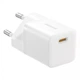 Мережевий зарядний пристрій 1x Type-C з швидкою зарядкою GaN5 Mini Fast Charger 25W блок живлення білий, Baseus (P10110909213-00) - зображення 5
