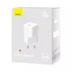 Мережевий зарядний пристрій 1x Type-C з швидкою зарядкою GaN5S Fast Charger 20W блок живлення білий, Baseus (P10162503213-00) - зображення 10