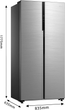 Side-by-Side холодильник MIDEA MDRS619FGF46 - зображення 9
