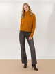 Свитер вязаный оверсайз женский Pierre Cardin G022SZ0TK-000-1520196(hardal) M Горчичный - изображение 3