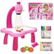 Проектор для рисования 24 слайда WOW мольберт детский для девочек со световыми и музыкальными эффектами Projector Painting Pink мольберты детские для творчества + фломастеры в подарок - изображение 2