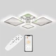 Потолочная LED люстра, светильник светодиодный Sunlight хром 5331/2+2 R - изображение 2