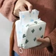 Косметичка органайзер Кактус для прокладок и тампонов на молнии с внутренним кармашком 1 шт. Белый с зеленым - изображение 2