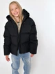 Подростковая зимняя куртка для девочки X-Woyz DT-8367-8 152 см Черная (2000002509769) - изображение 1