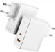 Мережевий зарядний пристрій Type-C+USB з швидкою зарядкою + кабель Type-C-to-Type-C, 1м. GaN5 Pro 100W білий, Baseus (CCGP090202) - зображення 3