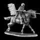 Статуэтка Польский гусар Польский гусар. Битва под Веной. 1620 год 9 см из металла и олова, коллекционная, антиквариат, подарок коллекционеру - изображение 1