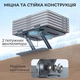 Охлаждающая алюминиевая подставка-столик для ноутбука с 2 вентиляторами серая (CSL-005) - изображение 7