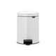Бак для мусора Pedal Bin Brabantia New Icon, 5 л, белый (112065) - изображение 1