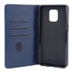 Чехол книжка Business Leather для Xiaomi Redmi Note 9 Pro на магните с подставкой темно-синий - изображение 3