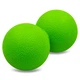 Мяч массажный двойной для МФР и самомассажа Zelart Duoball Зеленый (12,5 x 6 см) (FI-8234) - изображение 1