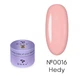 Моделирующий гель для наращивания и укрепления ногтей (розовый) Builder Gel Hedy 0016 DNKa 30 мл - изображение 1