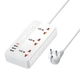 Подовжувач мережевий переноска 1.5 метра Remax RP-U153 на 3 розетки |20W, 3USB+1Type- C| Білий - зображення 1