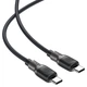Кабель ACEFAST C10-03 Type-C to Type-C 3A, 60W, 1.2m, silicone, zinc connectors, Black (6974316283119) - изображение 4