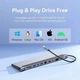 USB-хаб Vention Multi-function USB-C to HDMI/VGA/USB-C Gen 1/USB 3.0x2/USB 2.0/RJ45/SD/TF/TRRS 3.5mm/PD Docking Station 0.25m (THTHC) - изображение 5