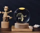 Нічник кришталева куля світильник 3D Маленький принц - зображення 1