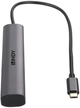 Hub USB Lindy 4 Port USB 3.2 Gen 2 Type C Grey (43384) - obraz 3