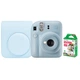 Набір Камера моментального друку Fujifilm INSTAX Mini 12 Pastel Blue / Чохол блакитний / Фотопапір на 10 знімків - зображення 1