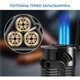 Тройная турбо-зажигалка с возможностью заправки бутаном Triple Torch Lighter (зеленая) - изображение 2
