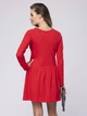 Sukienka trapezowa damska Look Made With Love 710 Happy L/XL Czerwona (5903999300173) - obraz 2