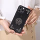 Чохол панель для Apple Iphone 15 Pro Chrome Hearts екокожа + обідок із щільного силікону чорний (339047) - зображення 3