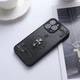Чехол пенель для Apple Iphone 14 Pro Max Chrome Hearts крест экокожа + ободок из плотного силикона черный (339054) - изображение 5