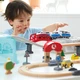Игрушечная железная дорога Hape Город 48 элементов в контейнере (E3771) (6943478034150) - изображение 3