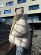 Пуховик зимний женский Venus оверсайз S-M old пудровый - изображение 6