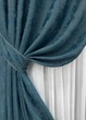 Комплект готовых штор VR-Textil Жаккард Sultan YL № 1546ш Лазурный 100х270 см 2 шт (31-785) - изображение 5