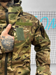 Зимова тактична куртка Softshell з підкладкою Omni-Heat та липучками під шеврони Multicam XL - зображення 4