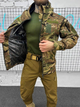 Зимова тактична куртка Softshell з підкладкою Omni-Heat та липучками під шеврони Multicam S - зображення 1