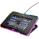 Подставка - охлаждающий кулер для ноутбука HOCO DH19 Cool RGB notebook cooling stand черная - изображение 1