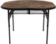 Стіл Bo-Camp Woodbine Oval 100x70 см Black/Wood look (1404185) (DAS302783) - зображення 2