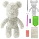 Мишка Алмазная Мозаика 23 см SHR23 (Голограммные Стразы) SHLab White (36898-29) - изображение 1