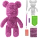 Мишка Алмазная Мозаика 23 см SHR23 (Голограммные Стразы) SHLab Plum (36898-3D) - изображение 1